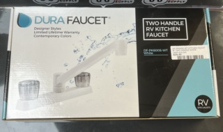 DF-PK600S-WT KITCHEN FAUCET 8" TWO HANDLE WHITE