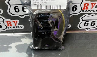9420-351 BLACK ANALOG HEAT/COOL 12V T-STAT 