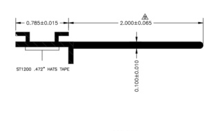 018-341 EK SEAL BASE WITH 2" WIPER BLACK 1/2" X 2 3/4" X 35 FT