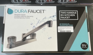 DF-PK600S-SN TWO HANDLE RV KITCHEN FAUCET, SATIN NICKEL